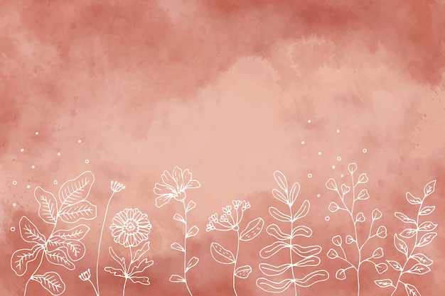 Hand drawn terracotta background