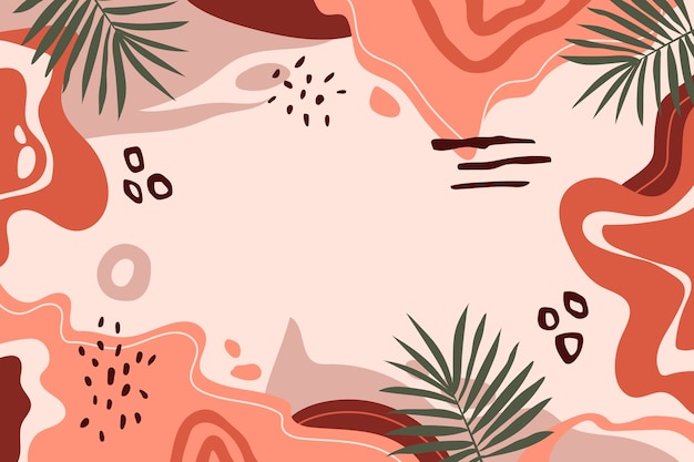 Hand drawn terracotta design background