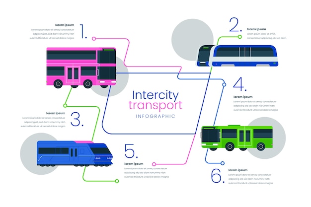 Free vector hand drawn transport template