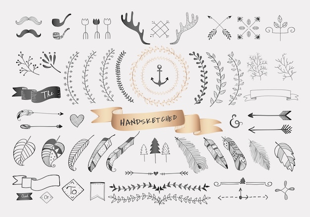 Free vector hand drawn travel design