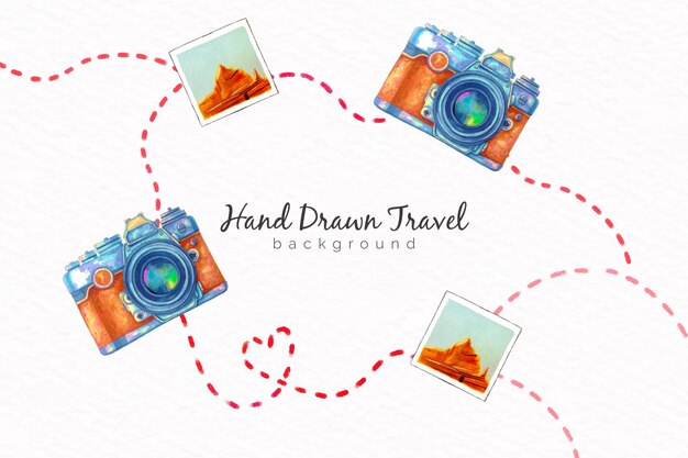 Hand drawn travel 