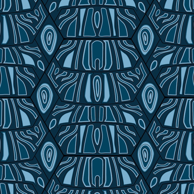 Free Vector hand drawn turtle shell pattern design