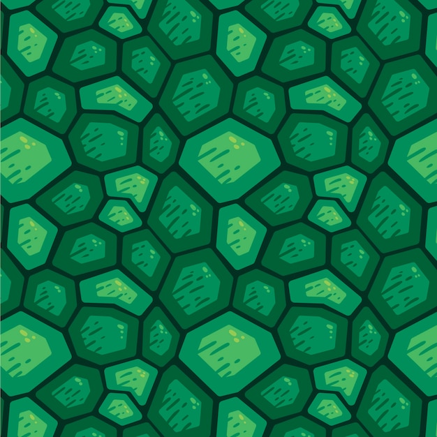 Free Vector hand drawn turtle shell pattern design