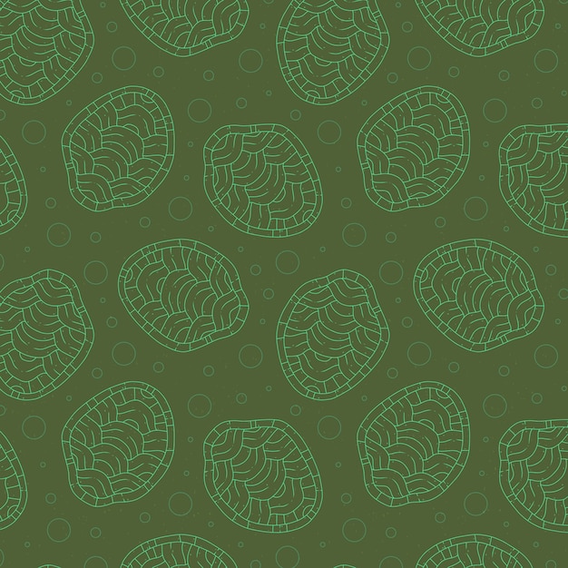 Hand drawn turtle shell pattern