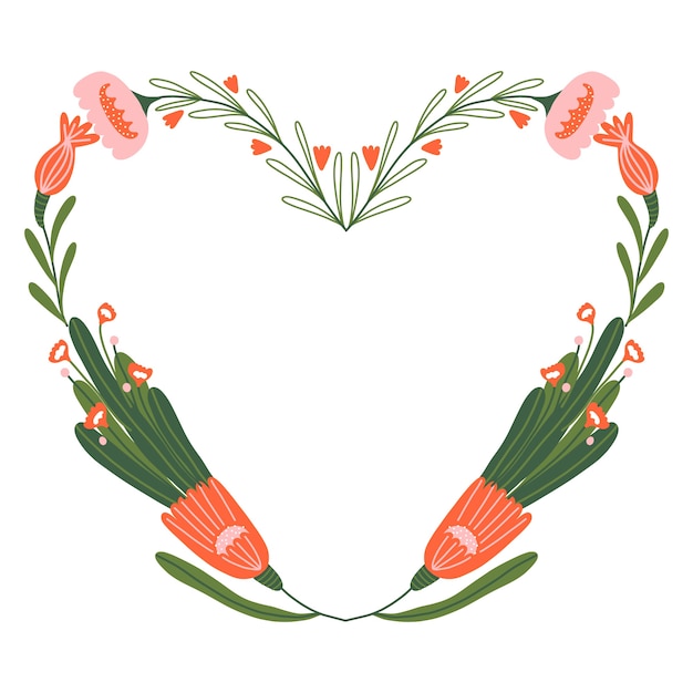 Free vector hand drawn valentine's day photo frame template