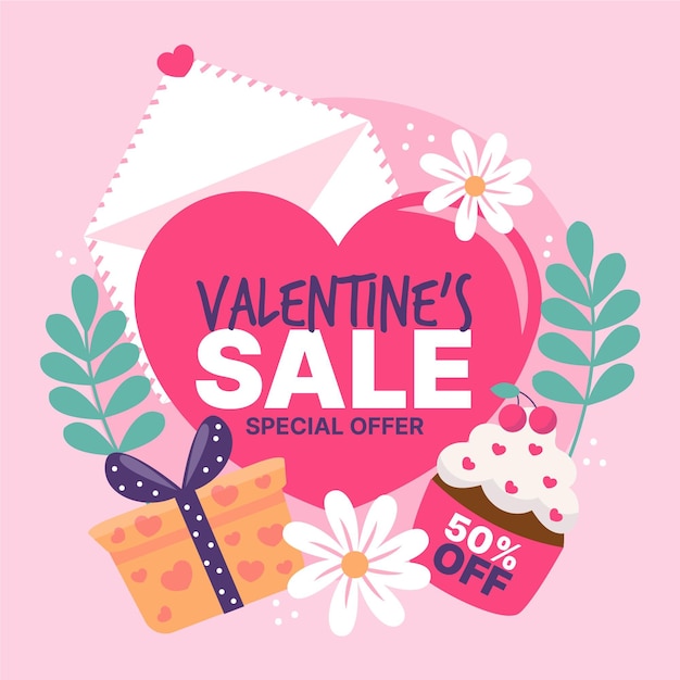 Hand drawn valentines day sale