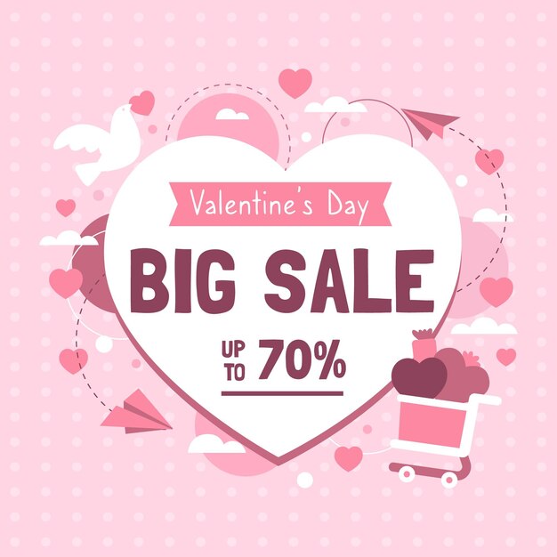 Hand drawn valentines day sale