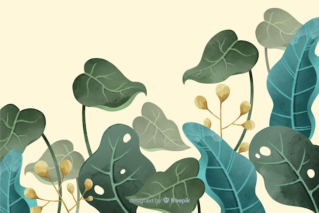 Free vector hand drawn vintage garden background