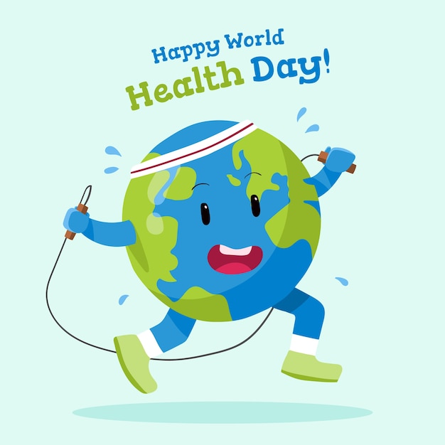 Hand drawn wallpaper world health day