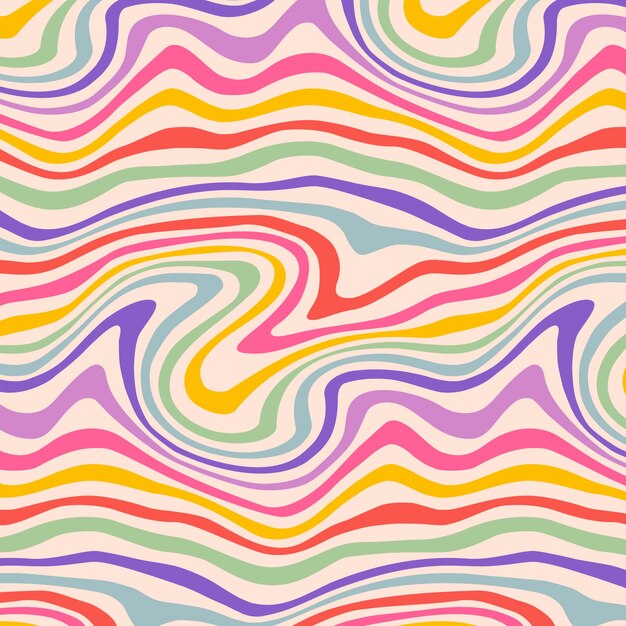 Hand drawn wavy pattern design