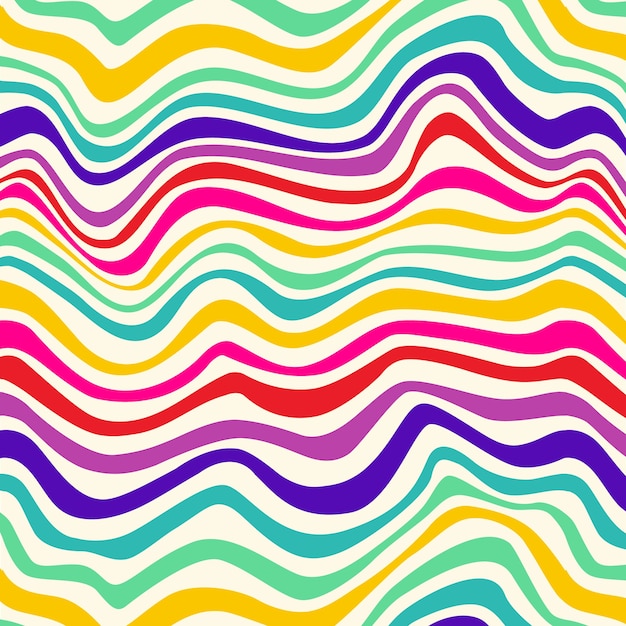 Hand drawn wavy pattern design