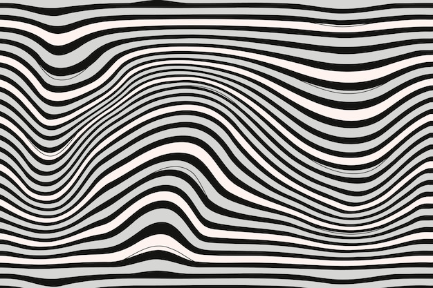 Hand drawn wavy pattern design