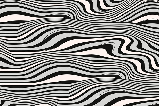 Hand drawn wavy pattern design