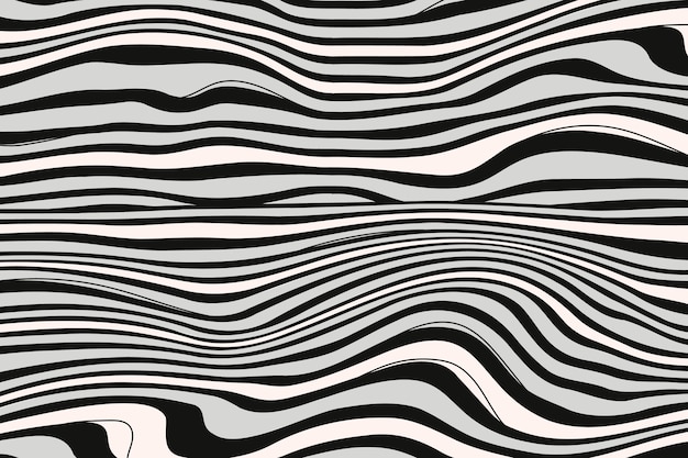 Hand drawn wavy pattern design