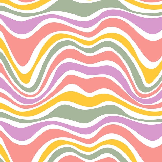 Hand drawn wavy pattern design