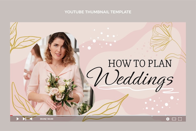 Hand drawn wedding planner template