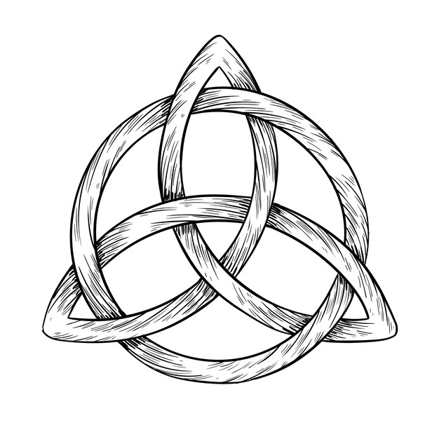 Hand drawn wiccan icon design