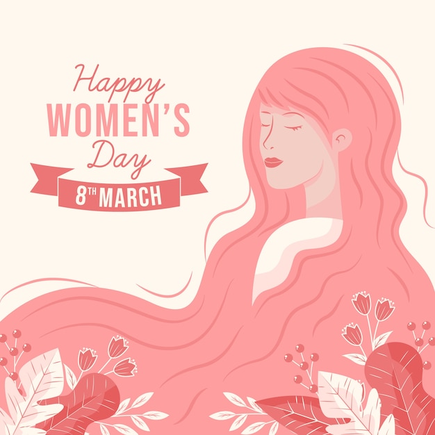 Hand drawn women's day wallpaper