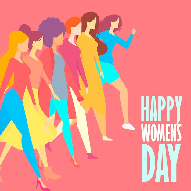 Free Vector hand drawn women's day