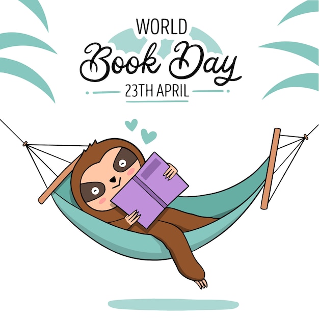 Free Vector hand drawn world book day