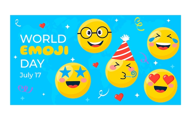 Free Vector hand drawn world emoji day