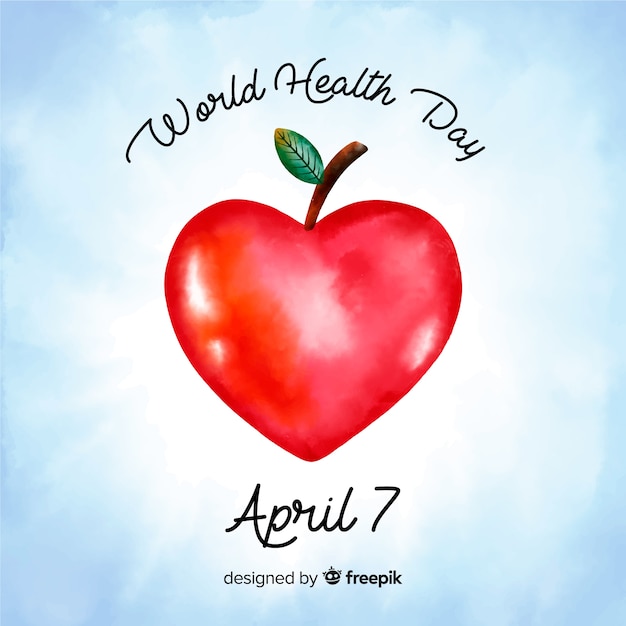 Free Vector hand drawn world health day background