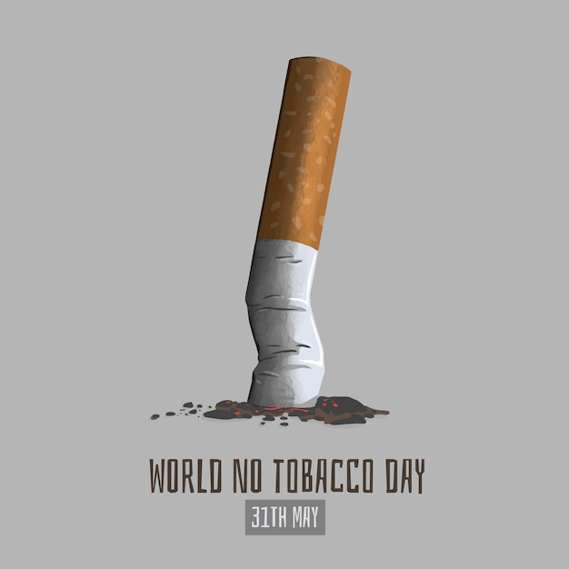 Free Vector hand drawn world no tobacco day illustration