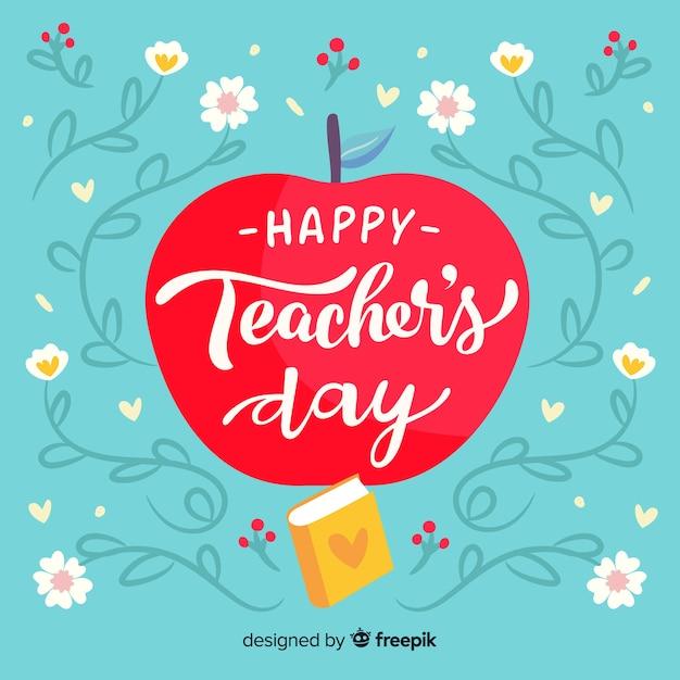 Free Vector hand drawn world teachers day concept