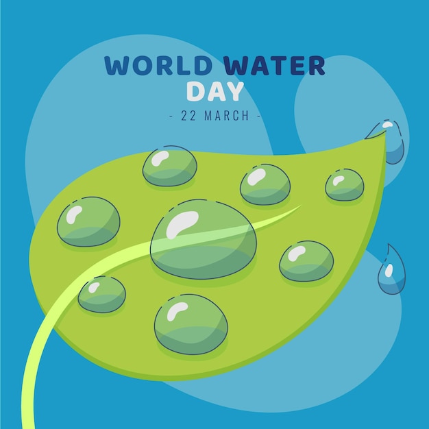 Free vector hand drawn world water day