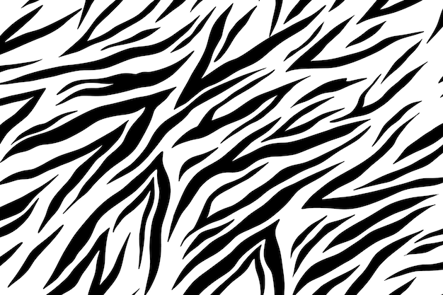 Free Vector hand drawn zebra print pattern background