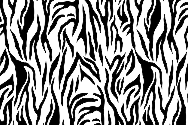 Free Vector hand drawn zebra print pattern background