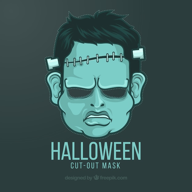 Free Vector hand drawn zombie mask