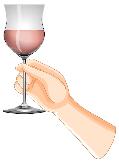 Hand Holding a Wine Glass