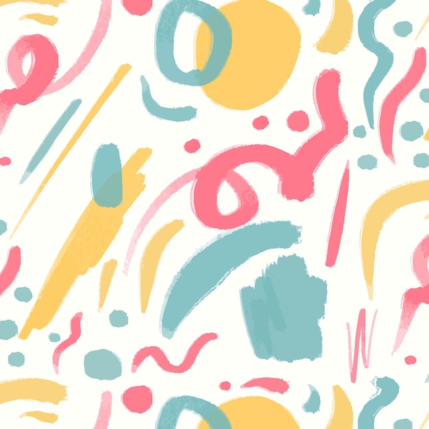 Hand painted abstract painting pattern design