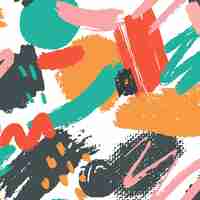 Free vector hand painted abstract painting pattern design