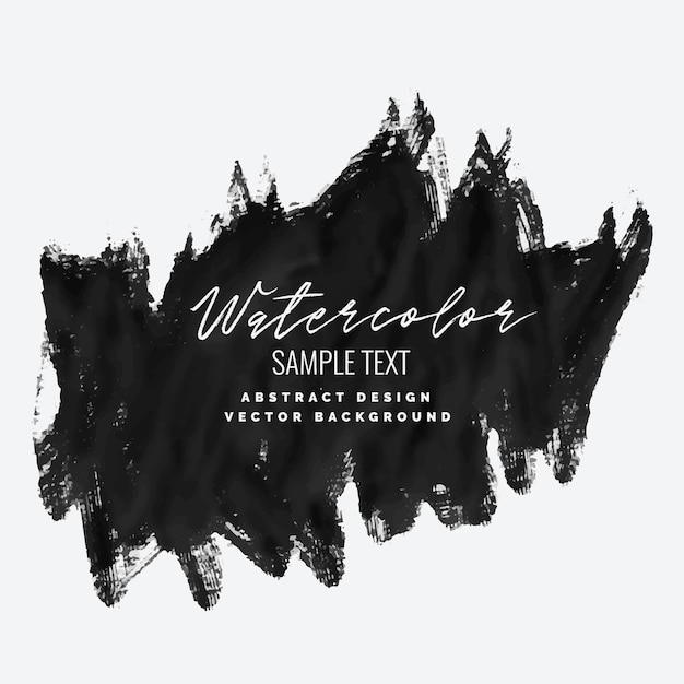 Free Vector hand painted black brush stroke