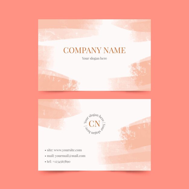 Hand painted business cards