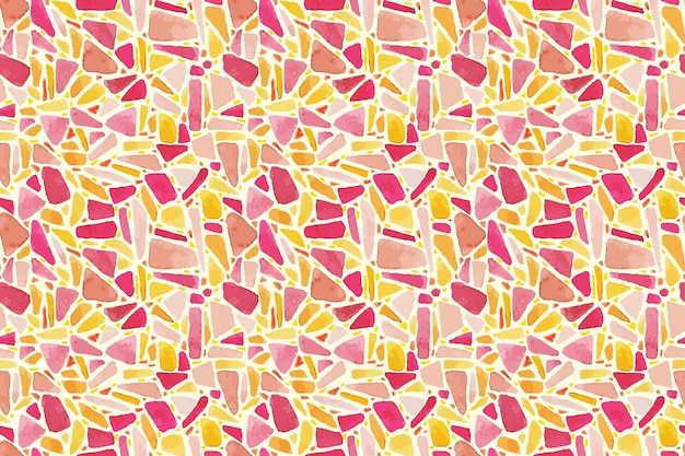 Free Vector hand painted colorful terrazzo pattern