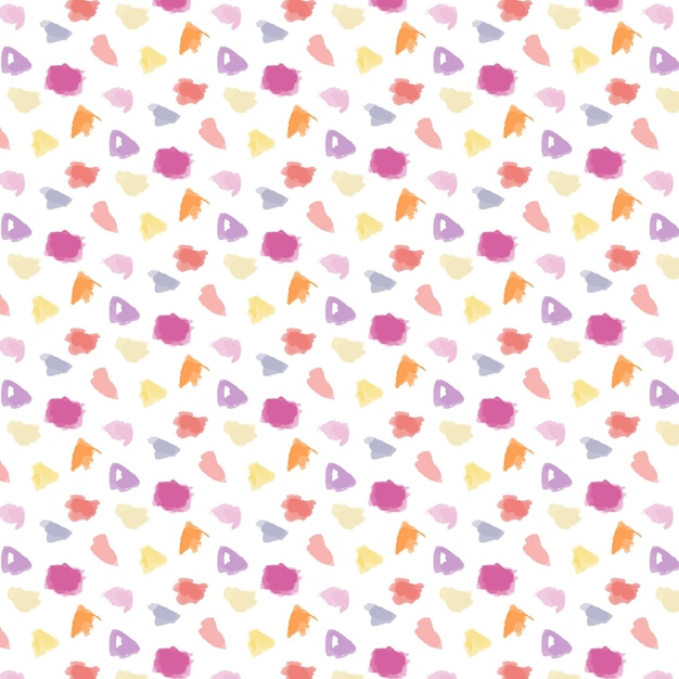 Hand painted dotty pattern with watercolor