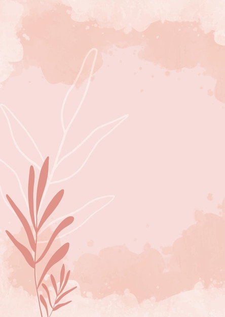 Free vector hand painted floral watercolour background