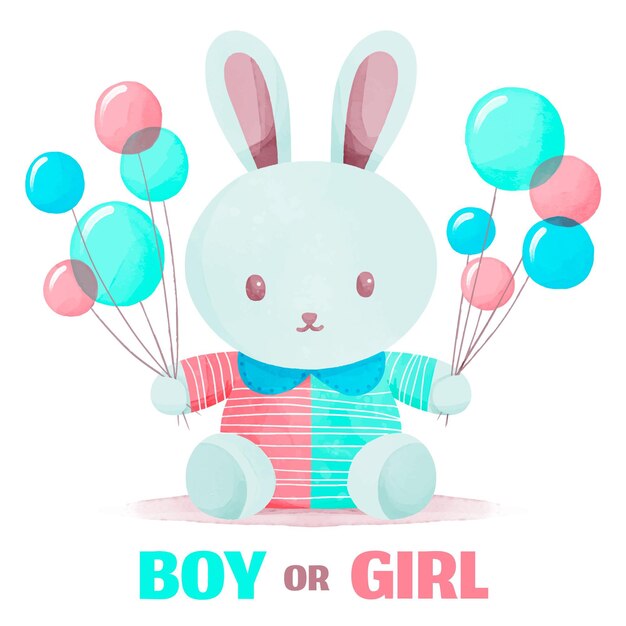 Hand painted gender reveal party concept