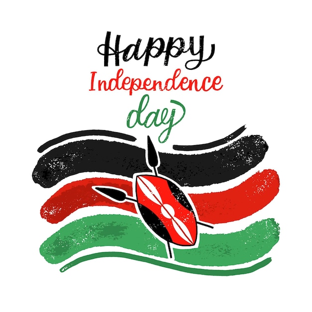 Free Vector hand painted jamhuri day celebration