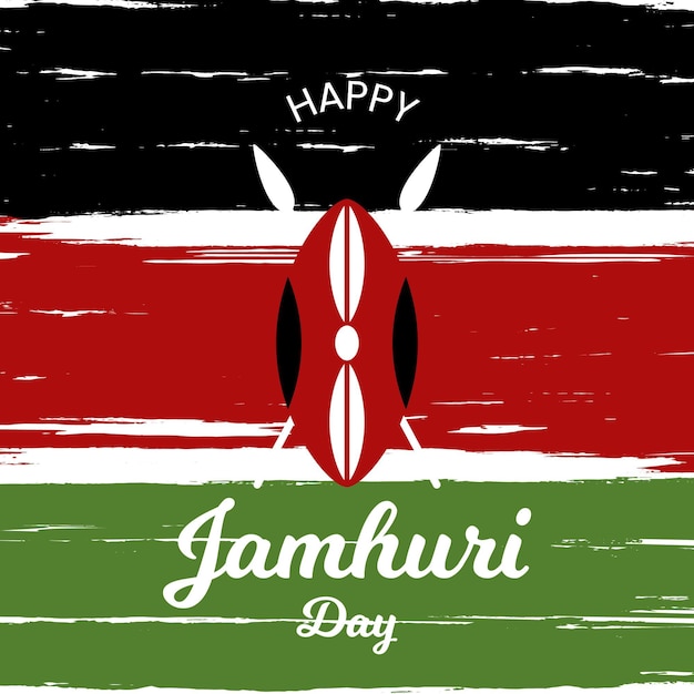 Free vector hand painted jamhuri day event