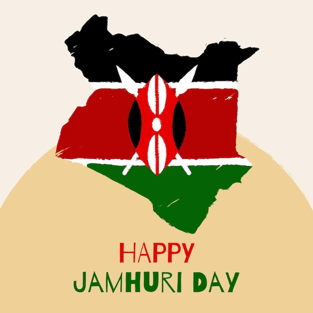 Free Vector hand painted jamhuri day