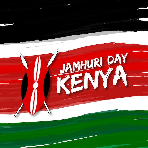 Free Vector hand painted jamhuri day