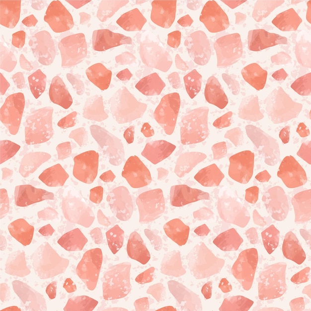 Free Vector hand painted monochromatic terrazzo pattern