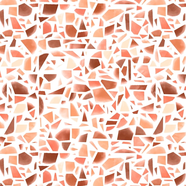 Hand painted monochromatic terrazzo pattern