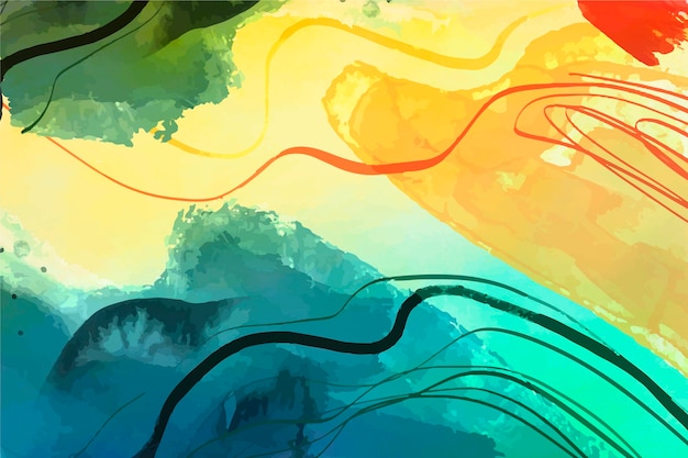 Free Vector hand painted watercolor abstract watercolor background