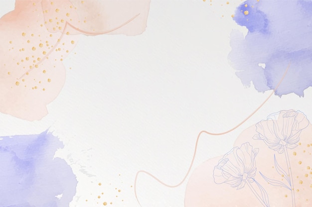 Free vector hand painted watercolor background