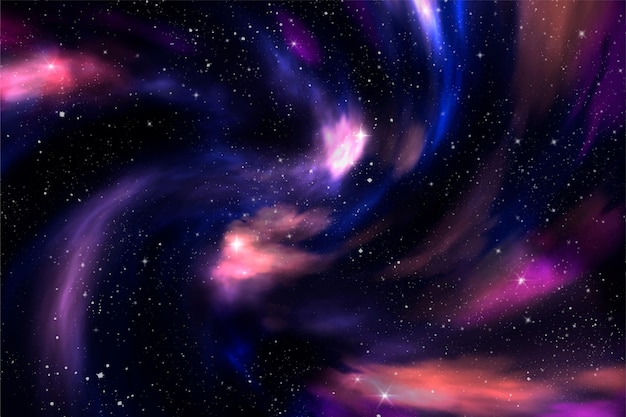 Hand painted watercolor galaxy background